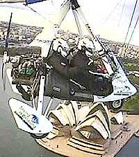 Richard and Miles over the Sydney Opera house